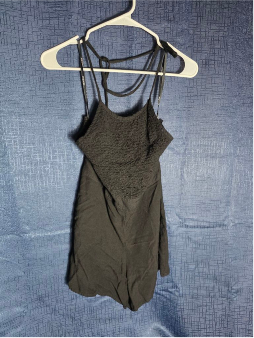 Women's JOE & ELLE Black Smocked Romper L